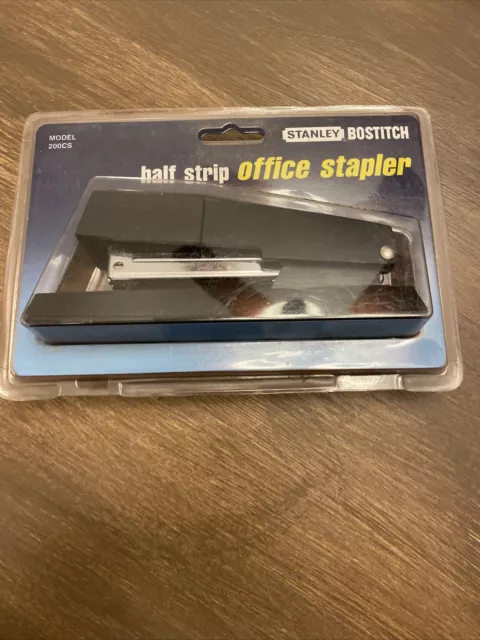 STANLEY BOSTITCH  200CS Half Strip Stapler, Black New Sealed