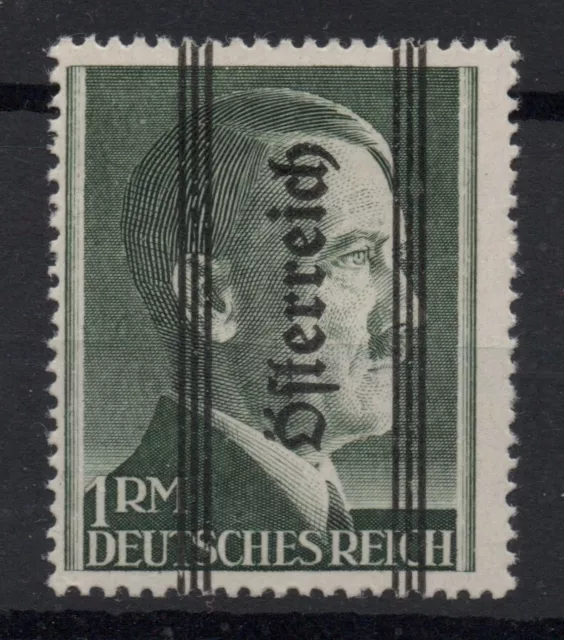 1945 Austria Effigie Hitler Soprastampato 3Rm Mlh* Ottima Centratura