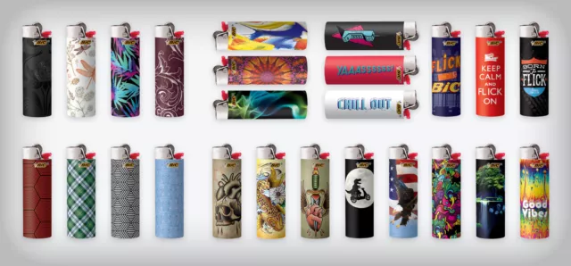 BIC Full Size Limited Special Edition Lighters Assorted Styles (Pack of 10)