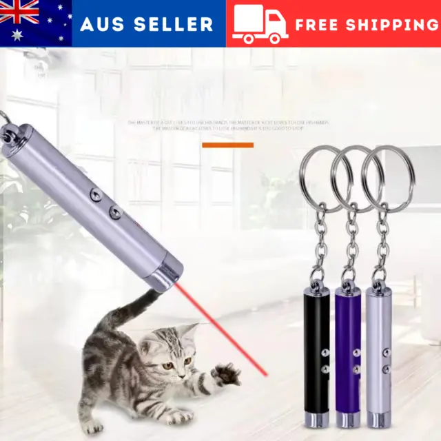 Mini Cat Dog Pet Toy Red Laser Light LED Pointer Pen Lazer Interactive Training