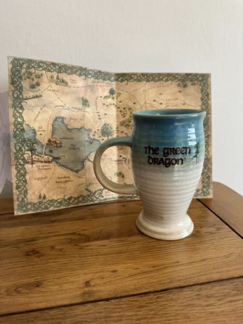 Green Dragon Pub Mug / Tankard - from Hobbiton NZ - Lord of The Rings - with Map