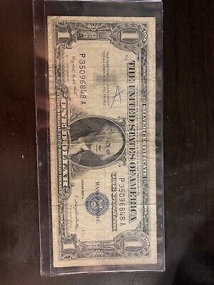 1957 Silver Certificate 1 Blue Seal Dollar Bill