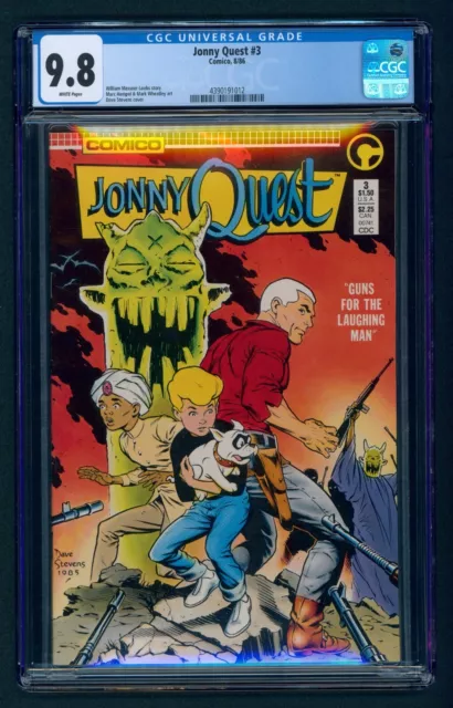 Jonny Quest #3 (1986) CGC 9.8 White! Beautiful Dave Stevens cover!!