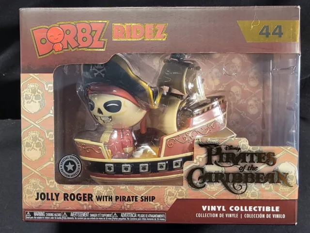 Funko Pop Dorbz Rides 44 Pirates Caribbean Jolly Roger Disney Park Exclusive 2