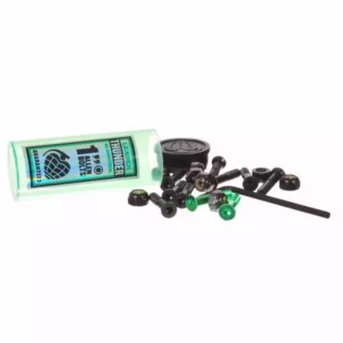 Thunder Bolts 1" Inch GREEN/BLACK Allen Key Skateboard Trucks Hardware 3