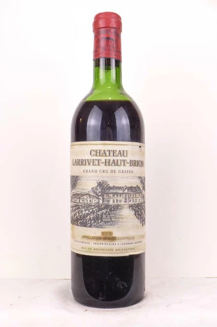 pessac-léognan château larrivet-haut-brion grand cru classé rouge 1973
