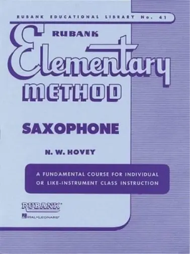 N. W. Hovey Rubank Elementary Method - Saxophone (Paperback)