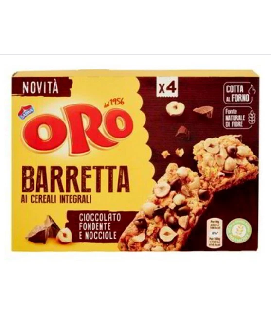 Saiwa Oro Barretta Cioccolato Fondente E Nocciole