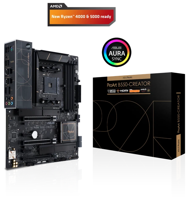ASUS PROART B550CREATOR Motherboard Socket AM4(ATX, PCIe 4.0, Dual