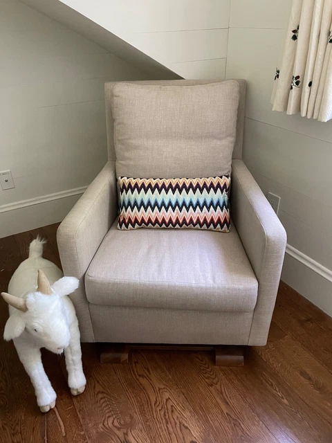 Monte Como Glider brushed cotton/linen color Smoke & Missoni lumbar pillow