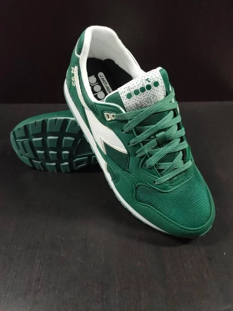 Sneakers Diadora T3 N° 92 Homme Gris Jaune - NEUVES Avec Emballage - Lifestyle