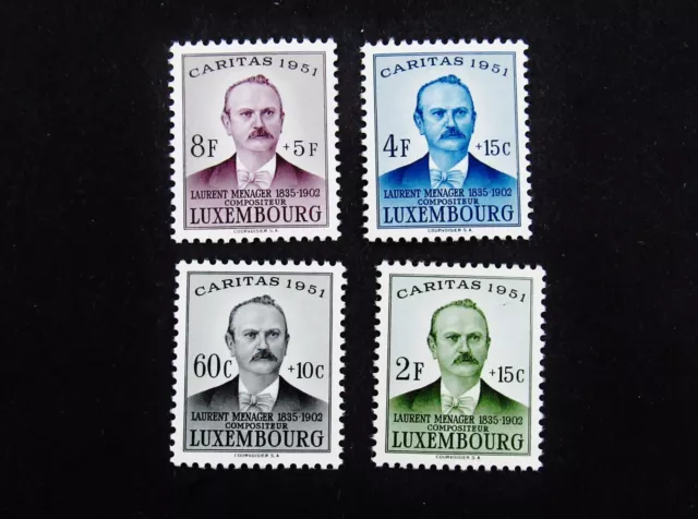 nystamps Luxembourg Stamp # B166-B169 Mint OG NH       A12y532