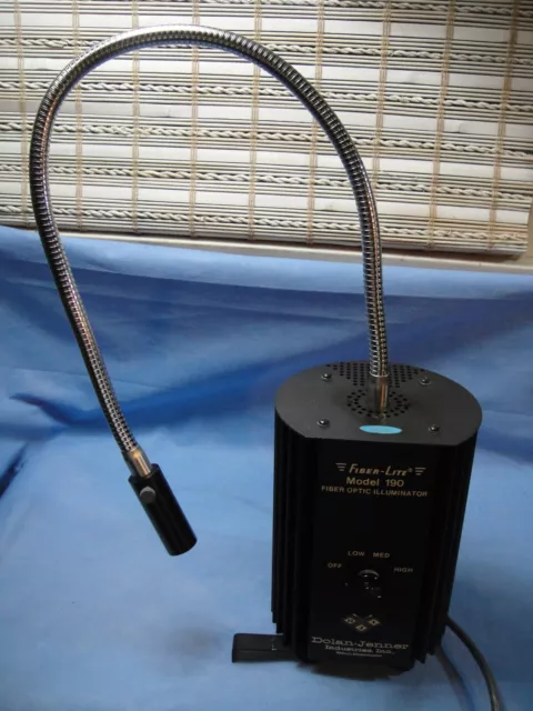 Dolan-Jenner Fiber-Lite Model 190 - Fiber Optic Illuminator -- Tested & Working!