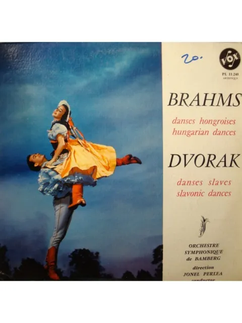 JONEL PERLEA/BAMBERG danses hongroises BRAHMS danses slaves DVORAK LP Vox VG++