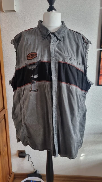 Coole Harley Davidson Jeans-Weste 3XL