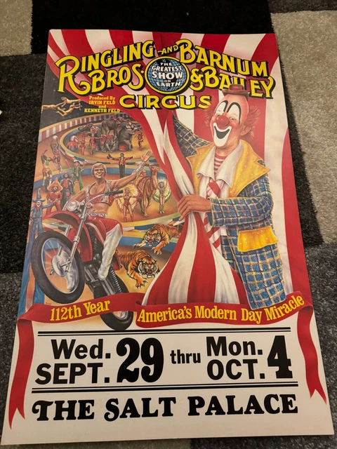 Affiche De Cirque Ringling Bros Barnum & Bailey 2003 Patriot Center - Affiche Lion 22x14 Pouces