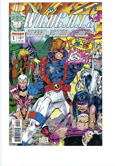 Wildc.a.t.s 1 -   3D Variant - Jim Lee- 1992 Series - Image   Comics