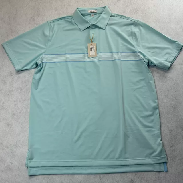 Peter Millar Summer Comfort Polo Shirt Men's XL Striped NWT $110