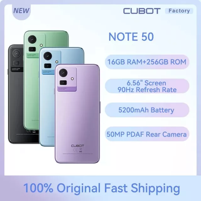 Cubot Note 21 Smartphone 12GB+128GB 6.56HD Screen 90Hz Refresh Rate  5200mAh 50M