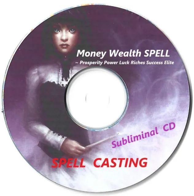 Money Wealth SPELL  ~ Prosperity Power Luck Riches Success Elite ~ Subliminal CD