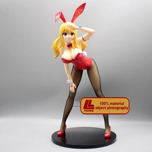 Anime FT Lucy Heartfilia Bunny girl PVC action Figure Statue Toy Gift Collection