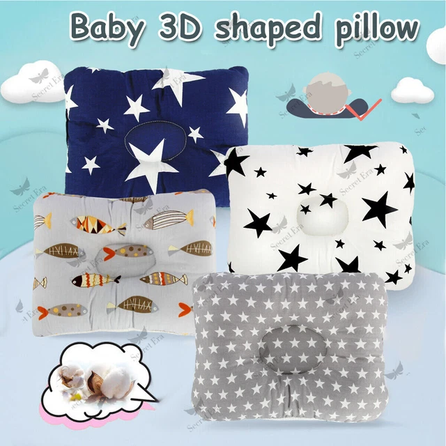 Newborn Baby Cot Pillow Prevent Flat Head Cushion Sleeping Support Soft Pillow