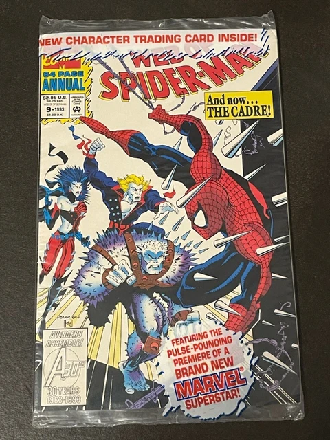 Marvel Web Of Spider-Man 1993 64 Page Annual #9 Sealed Comic "Cadre" Inside