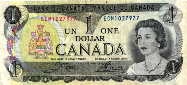 02 Canada / Kanada P85c 1 Dollar 1973 Serie ECM