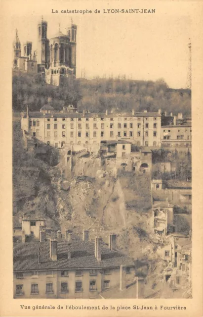 Cpa 69 Catastrophe Of Lyon Saint Jean General View Of The Collapse Place St Jean