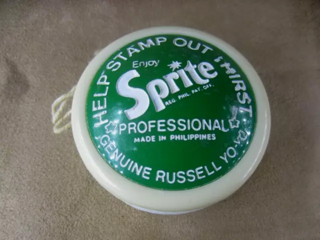 1970s GENUINE RUSSELL Yo yo Help Stamp Out Thirst Sprite Professional Rare