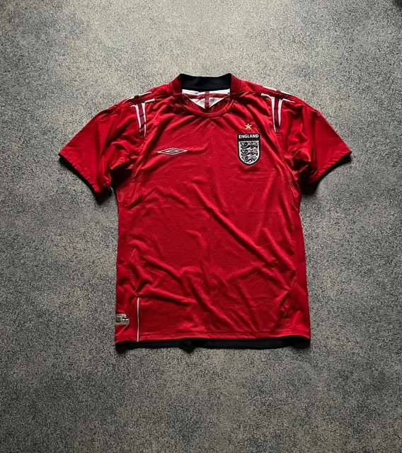 ENGLAND 2006 2008 AWAY FOOTBALL SHIRT SOCCER JERSEY UMBRO sz M MEN GERRARD 4