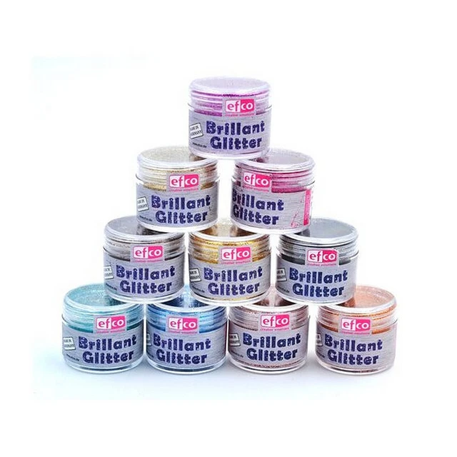 Poudre de paillettes Brillant Glitter fin, Flacon de 12 gr, multi-usage