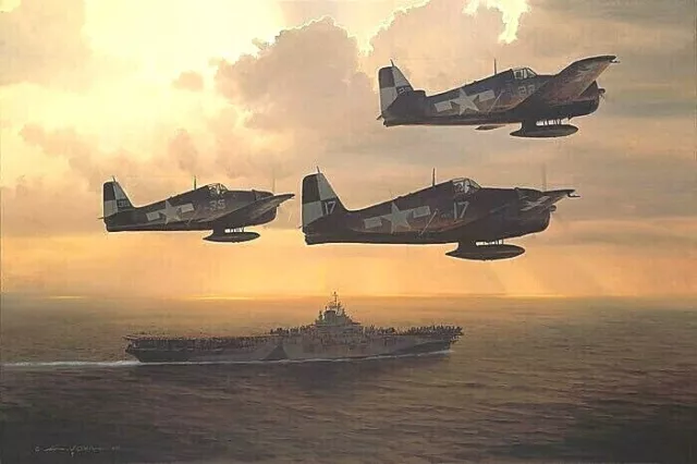 And Now The Trap [F-6 Hellcat] Annv. Ed.CANVAS William S Phillips VF-2 'Rippers'