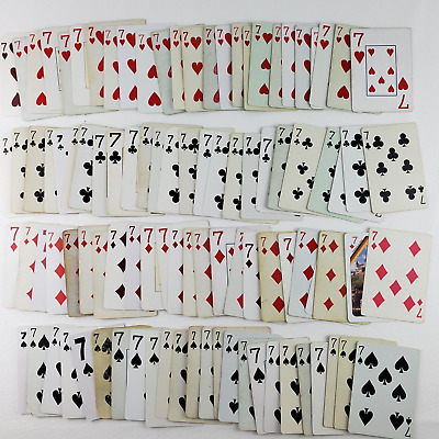 SIETEs [7s] Tarjetas de juego - Lote de 100, Suministros de Diario Basura Collage Efímero