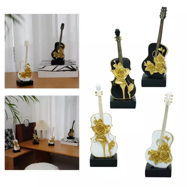 Statue de violon, Sculpture de violon, Figurine de violon, décoration de