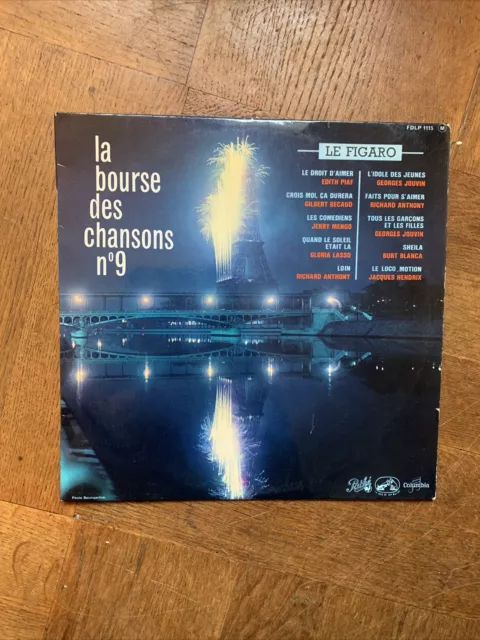 LA BOURSE DES CHANSONS N°9-LP 25cm-vinyle 33 tours avec languette