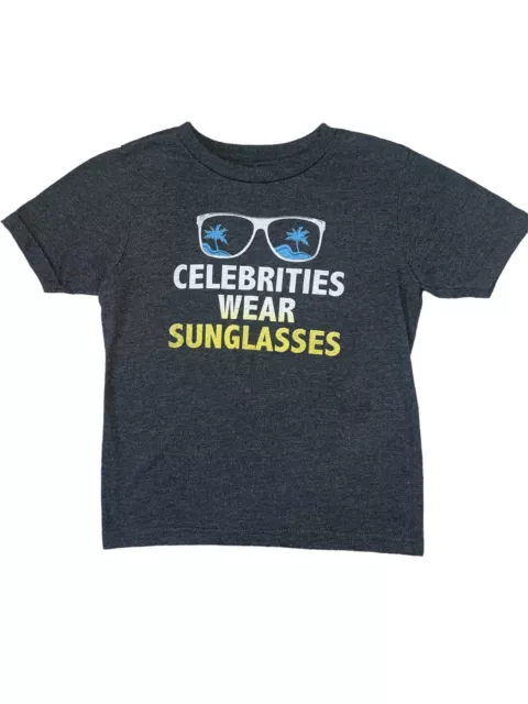 Little DiLascia boys Celebrities Wear Sunglasses tee 4-5 (missized marked 2T)