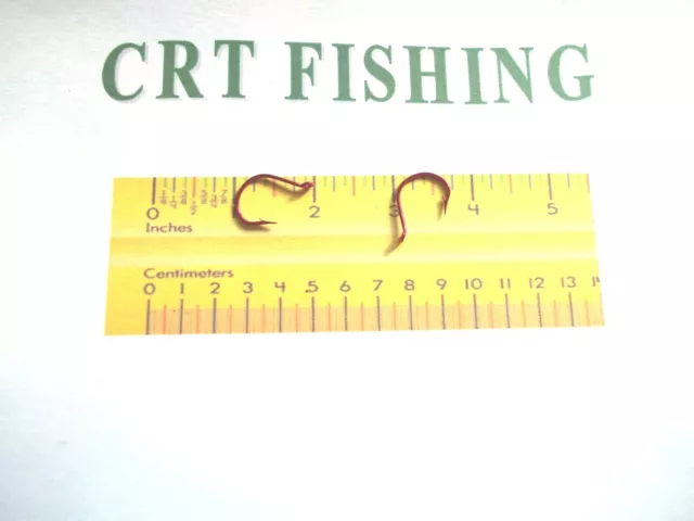 EAGLE CLAW L097R Red Wacky Worm Hook Size 2/0 Choose 25, 50, 100 Pack $6.99  - PicClick