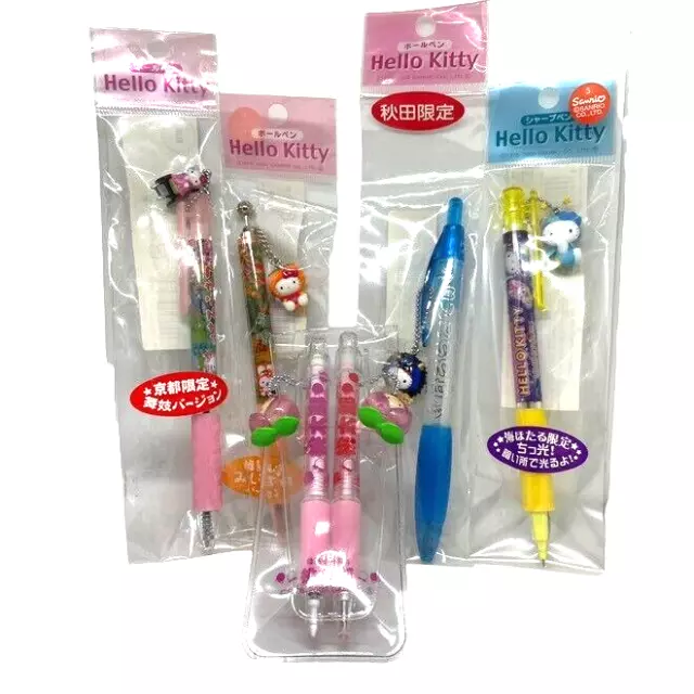 Sanrio Hello Kitty Ballpoint Pen Mechanical Pencil Set ５pics Gotochi kitty Fairy