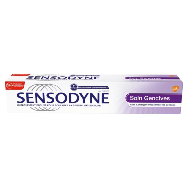 lot de 3 Dentifrices SENSODYNE soin gencives  (3 x 75ml)