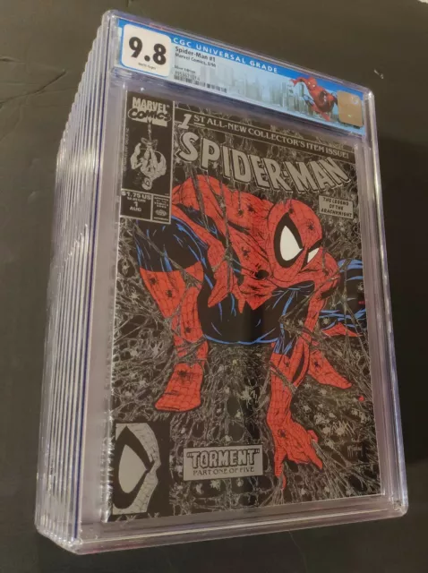 Marvel 1990 Spider-Man #1 Silver Variant CGC 9.8 Graded 1st McFarlane Spiderman