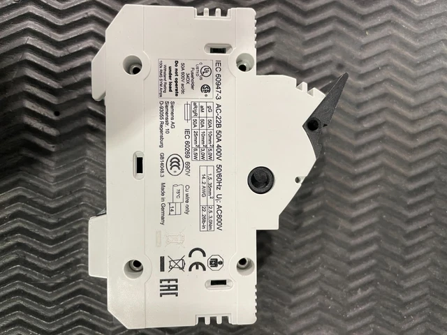 Siemens 3NC1491 SITOR Porte fusible 50A 2