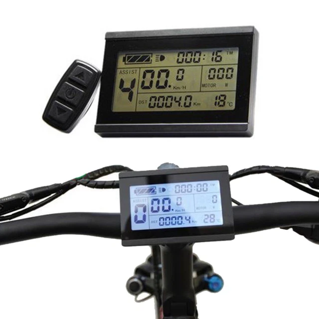 24 36 48V RISUNMOTOR EBIKE LCD3 Display Meter Remote Control For