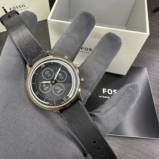 FOSSIL HYBRID SMARTWATCH HR Charter Black Leather FTW7011 107.99