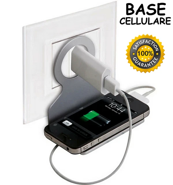 Supporto Pieghevole Per Smartphone Da Muro – Base Per Ricarica A Presa, Universale E Resistente