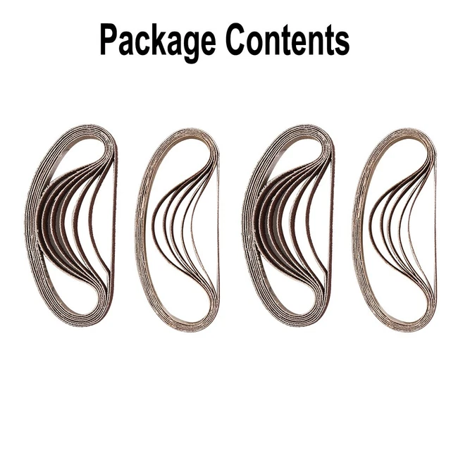 Ensemble de 25 ceintures de ponçage polyvalentes pour machines portables 330 x