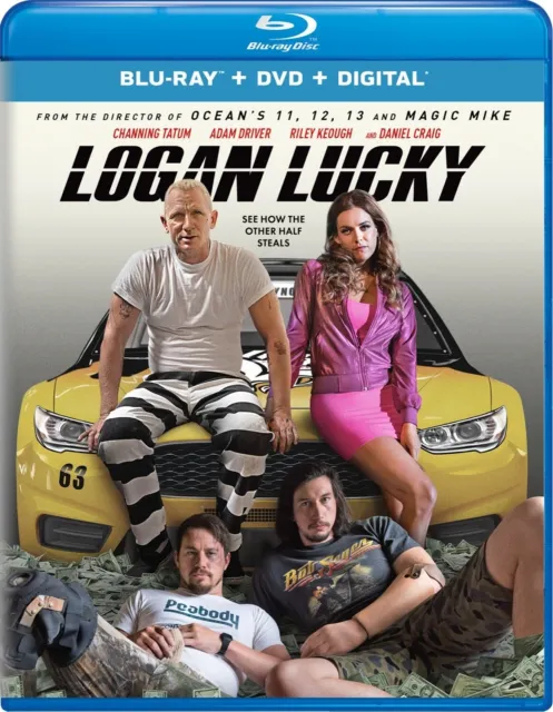 Logan Lucky (Blu-ray+DVD) no UV code, UPC scored GREAT SHAPE
