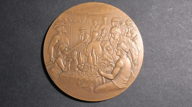 5.10BC1) Belle médaille en bronze d'après d'AUGUSTE RENOIR order french MEDAL