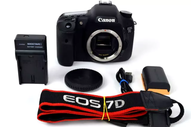 Canon EOS 7D 18.0MP Digital SLR Camera Black Shutter Count: 913 [Near Mint]