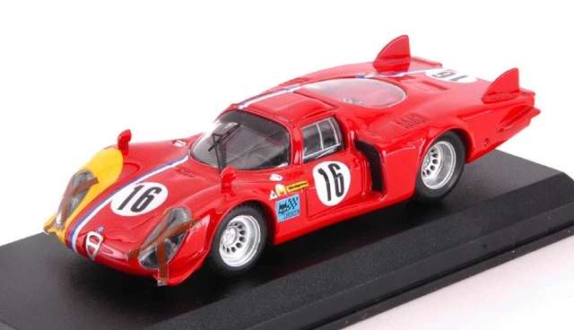 Miniature Alfa Romeo 33.2 Lunga Le Mans 1968 – Échelle 1/43 – Best